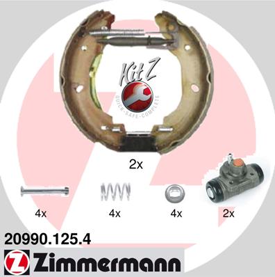 ZIMMERMANN Fékpofa 20990.125.4_ZIM