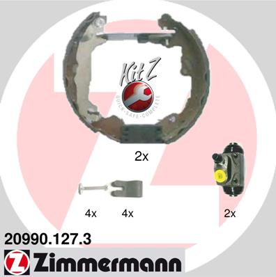 ZIMMERMANN Fékpofa 20990.127.3_ZIM