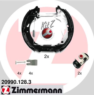 ZIMMERMANN Fékpofa 20990.128.3_ZIM