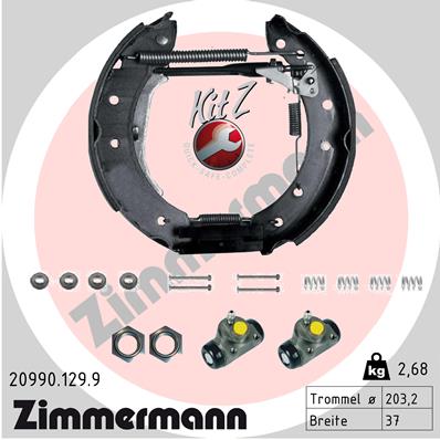 ZIMMERMANN Fékpofa 20990.129.9_ZIM