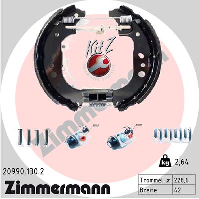 ZIMMERMANN Fékpofa 20990.130.2_ZIM