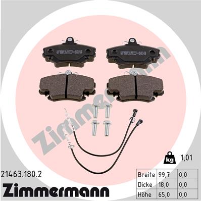 ZIMMERMANN Első fékbetét 21463.180.2_ZIM