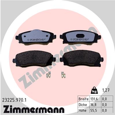 ZIMMERMANN Fékbetét, mind 23225.970.1_ZIM