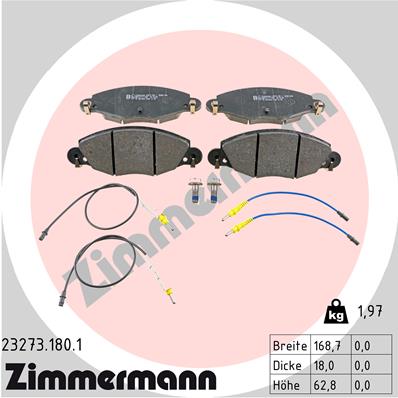 ZIMMERMANN Első fékbetét 23273.180.1_ZIM