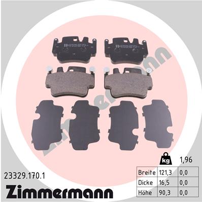 ZIMMERMANN Első fékbetét 23329.170.1_ZIM