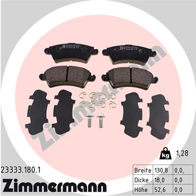 ZIMMERMANN Első fékbetét 23333.180.1_ZIM