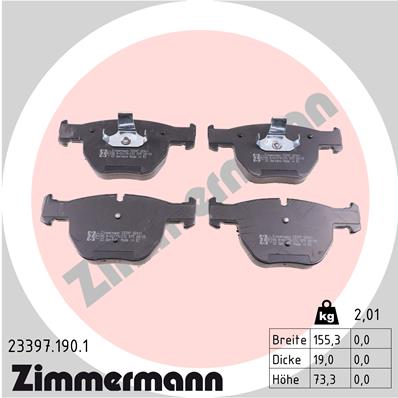 ZIMMERMANN Első fékbetét 23397.190.1_ZIM