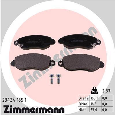 ZIMMERMANN Első fékbetét 23434.185.1_ZIM