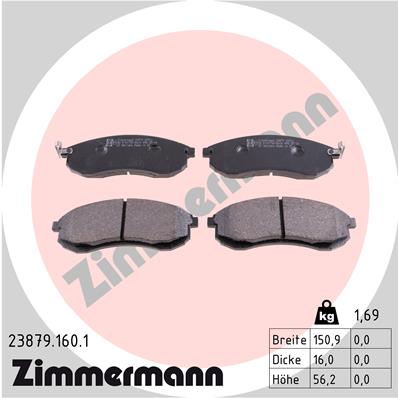 ZIMMERMANN Első fékbetét 23879.160.1_ZIM