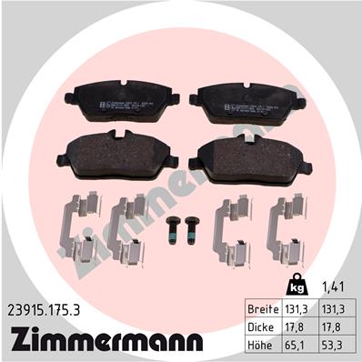 ZIMMERMANN Első fékbetét 23915.175.3_ZIM