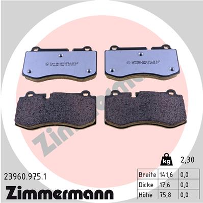 ZIMMERMANN Első fékbetét 23960.975.1_ZIM