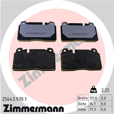 ZIMMERMANN Fékbetét, mind 25643.970.1_ZIM