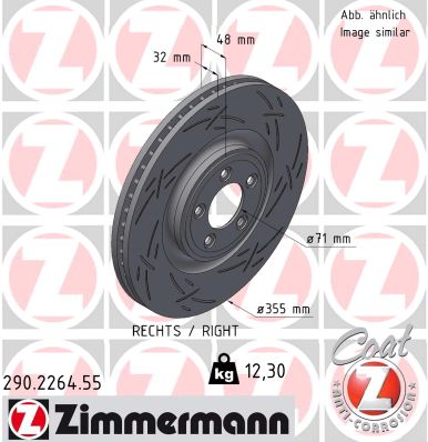 ZIMMERMANN Féktárcsa, mind 290.2264.55_ZIM