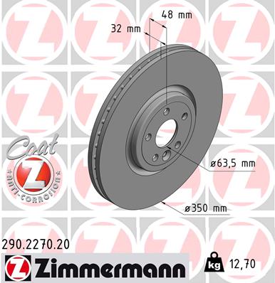 ZIMMERMANN Féktárcsa, mind 290.2270.20_ZIM