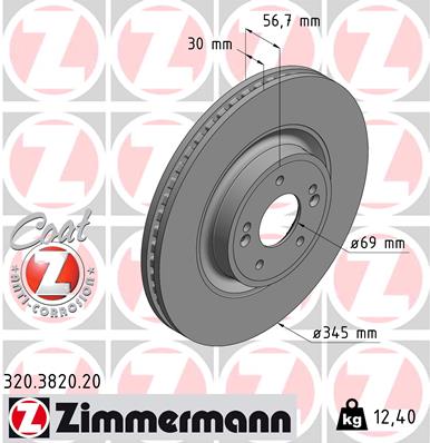 ZIMMERMANN Féktárcsa, mind 320.3820.20_ZIM