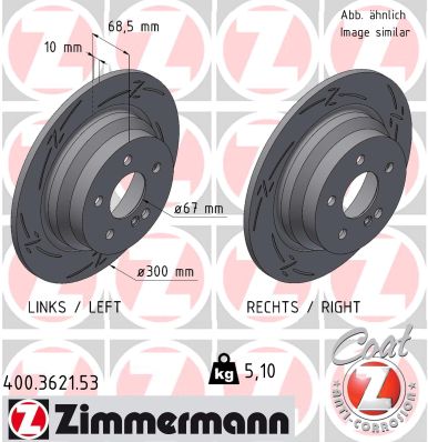 ZIMMERMANN Féktárcsa, mind 400.3621.53_ZIM