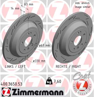 ZIMMERMANN Féktárcsa, mind 400.3650.53_ZIM