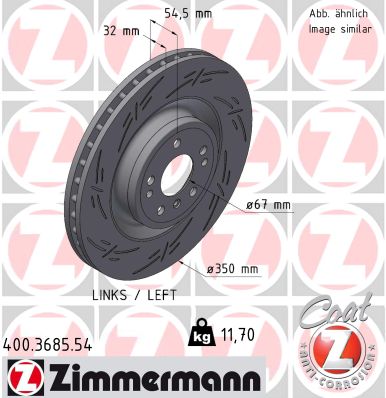 ZIMMERMANN Féktárcsa, mind 400.3685.54_ZIM