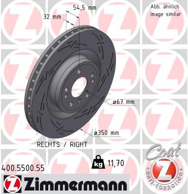 ZIMMERMANN Féktárcsa, mind 400.5500.55_ZIM