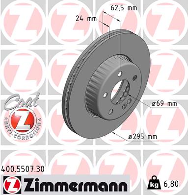 ZIMMERMANN Féktárcsa, mind 400.5507.30_ZIM