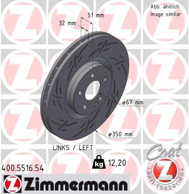 ZIMMERMANN Féktárcsa, mind 400.5516.54_ZIM