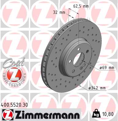 ZIMMERMANN Féktárcsa, mind 400.5520.30_ZIM