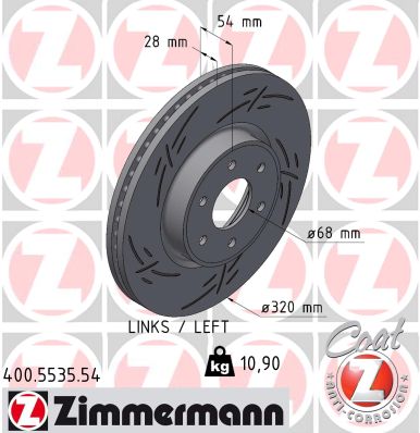 ZIMMERMANN Féktárcsa, mind 400.5535.54_ZIM