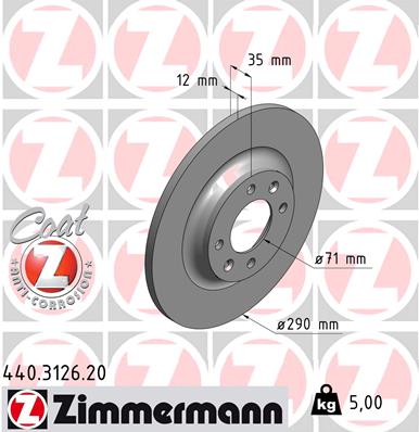 ZIMMERMANN Féktárcsa, mind 440.3126.20_ZIM