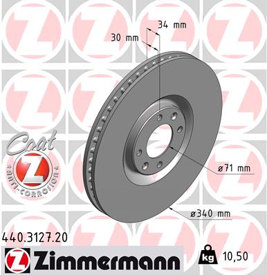 ZIMMERMANN Féktárcsa, mind 440.3127.20_ZIM