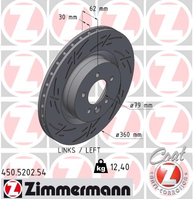 ZIMMERMANN Féktárcsa, mind 450.5202.54_ZIM