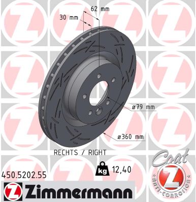 ZIMMERMANN Féktárcsa, mind 450.5202.55_ZIM