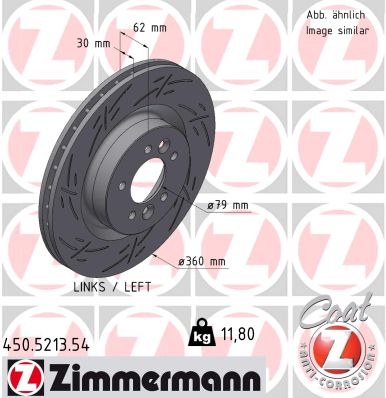 ZIMMERMANN Féktárcsa, mind 450.5213.54_ZIM