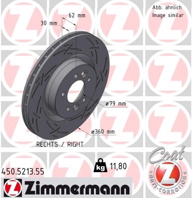 ZIMMERMANN Féktárcsa, mind 450.5213.55_ZIM