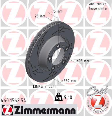 ZIMMERMANN Féktárcsa, mind 460.1562.54_ZIM