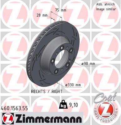 ZIMMERMANN Féktárcsa, mind 460.1563.55_ZIM