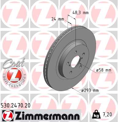 ZIMMERMANN Féktárcsa, mind 530.2470.20_ZIM