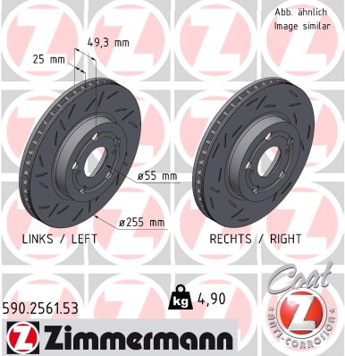 ZIMMERMANN Féktárcsa, mind 590.2561.53_ZIM