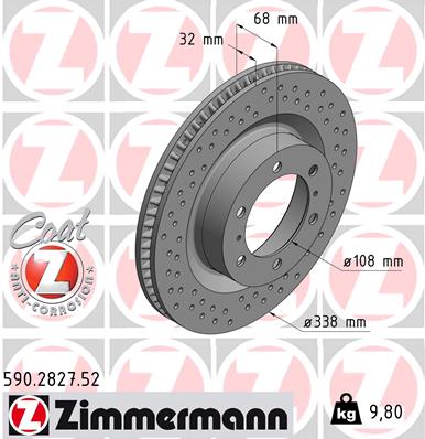 ZIMMERMANN Féktárcsa, mind 590.2827.52_ZIM