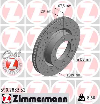 ZIMMERMANN Féktárcsa, mind 590.2833.52_ZIM