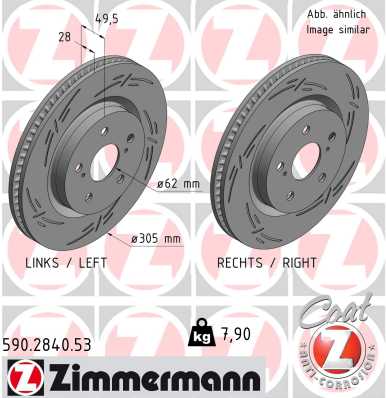 ZIMMERMANN Féktárcsa, mind 590.2840.53_ZIM