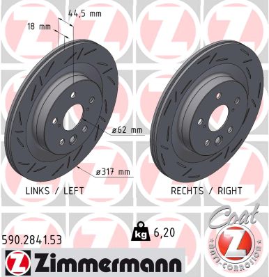 ZIMMERMANN Féktárcsa, mind 590.2841.53_ZIM