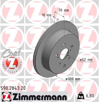 ZIMMERMANN Féktárcsa, mind 590.2843.20_ZIM