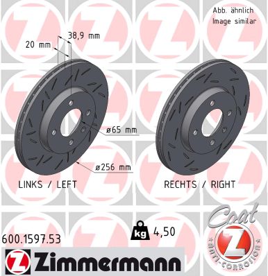 ZIMMERMANN Féktárcsa, mind 600.1597.53_ZIM