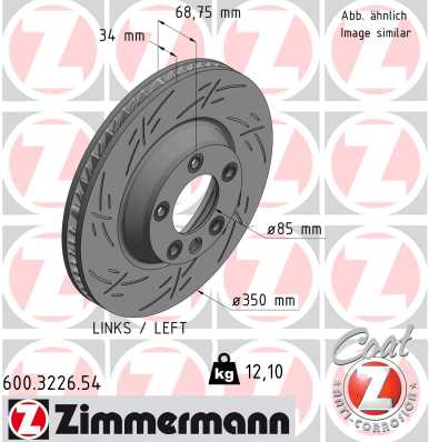 ZIMMERMANN Első féktárcsa 600.3226.54_ZIM