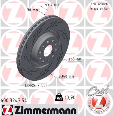 ZIMMERMANN Féktárcsa, mind 600.3243.54_ZIM