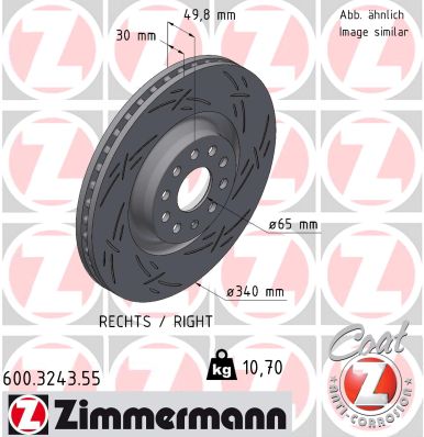 ZIMMERMANN Féktárcsa, mind 600.3243.55_ZIM