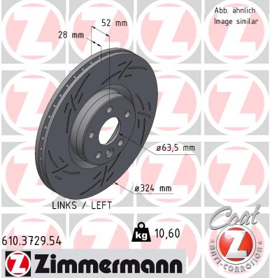 ZIMMERMANN Féktárcsa, mind 610.3729.54_ZIM