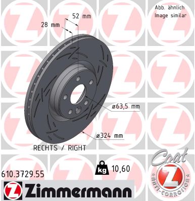 ZIMMERMANN Féktárcsa, mind 610.3729.55_ZIM