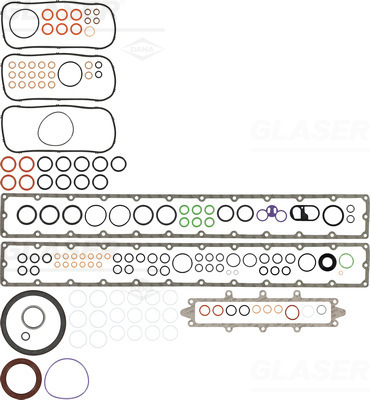 GLASER Alsó tömítéskészlet B32826-00