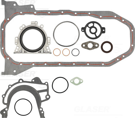 GLASER Alsó tömítéskészlet B36651-00